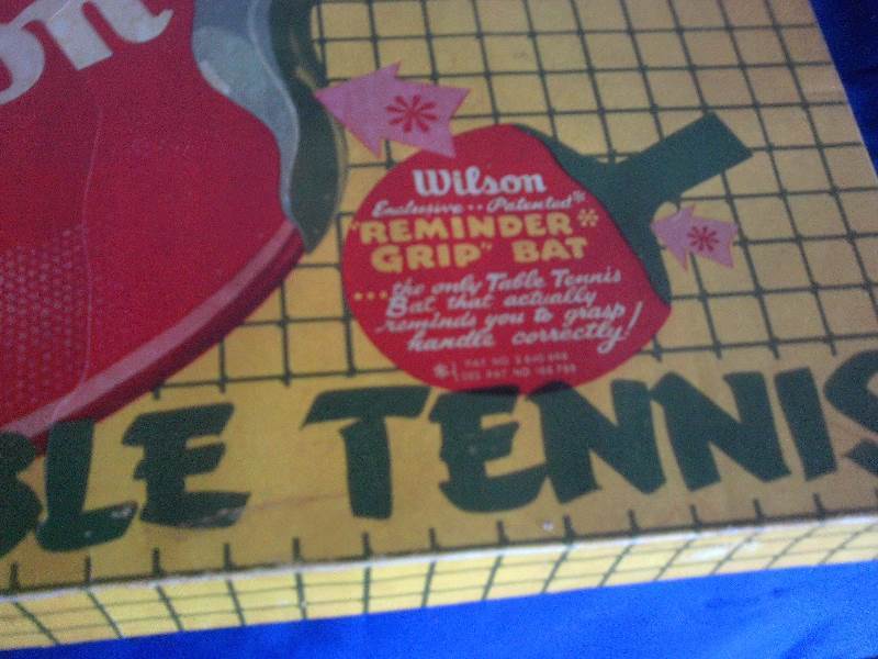 vintage wison table tennis display prop