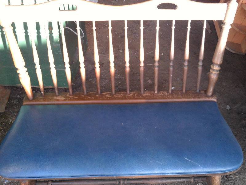 vintage wooden bench