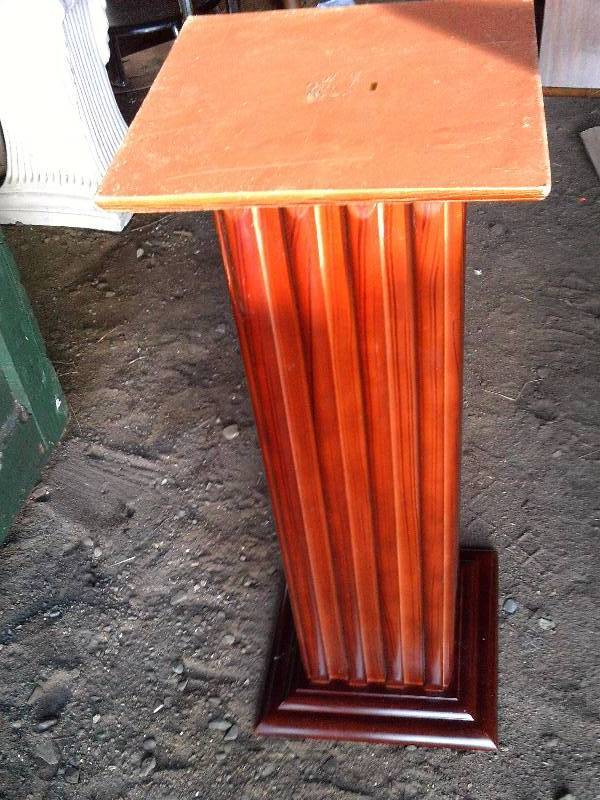 heavy wood plant stand