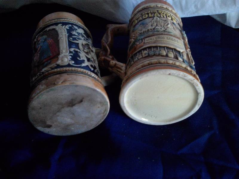 2 vintage beer mugs