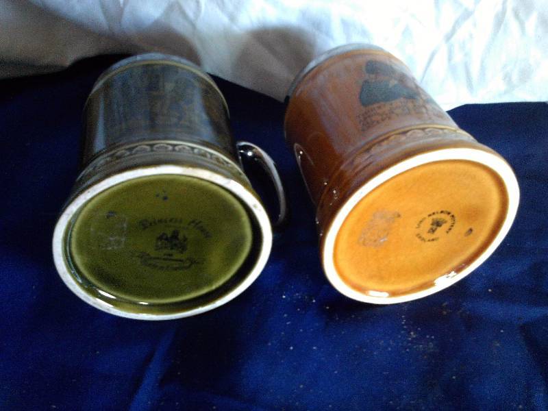 2 vintage beer mugs