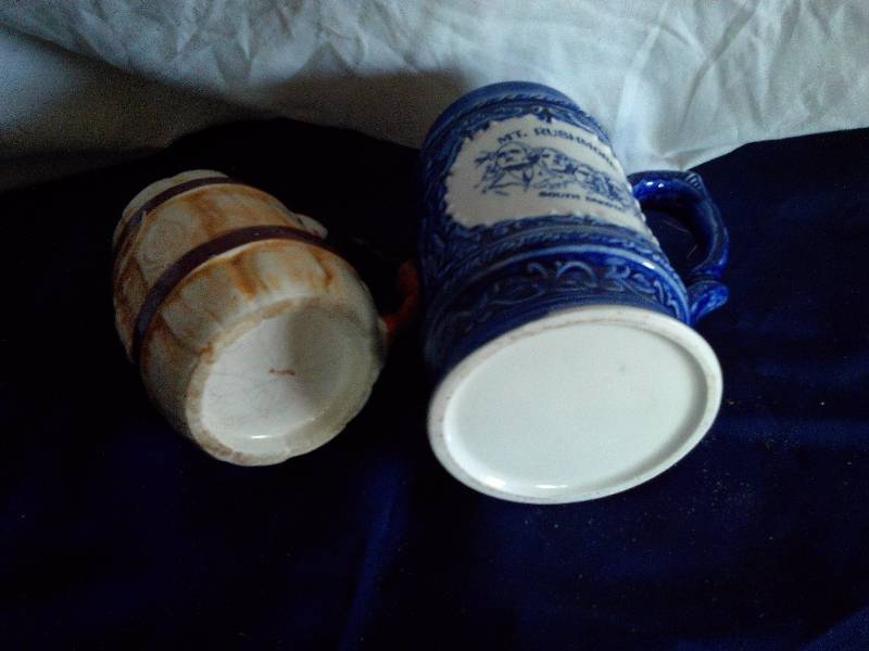 2 vintage beer mugs