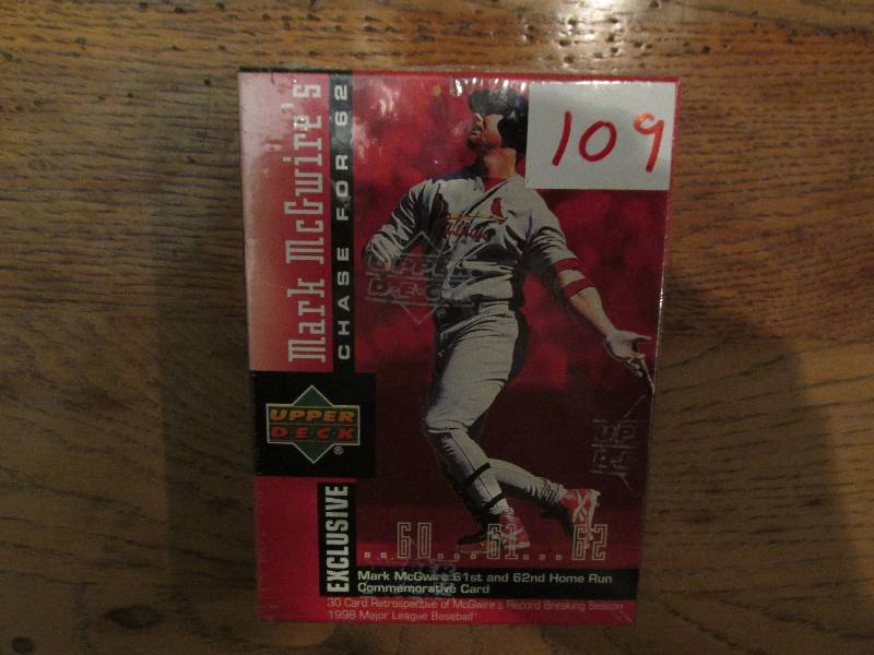 Upper Deck Mark McGwire chase for 6...