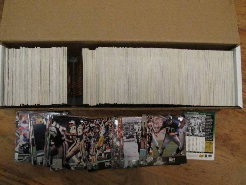 Box of 1997 Upper Deck Legends foot...