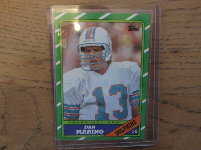 1986 Topps Dan Marino card...