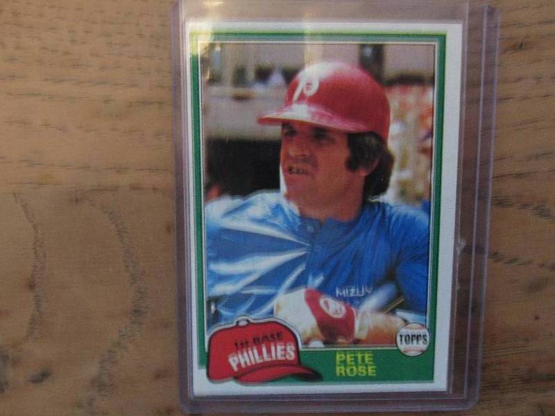 1981 Topps Pete Rose card...