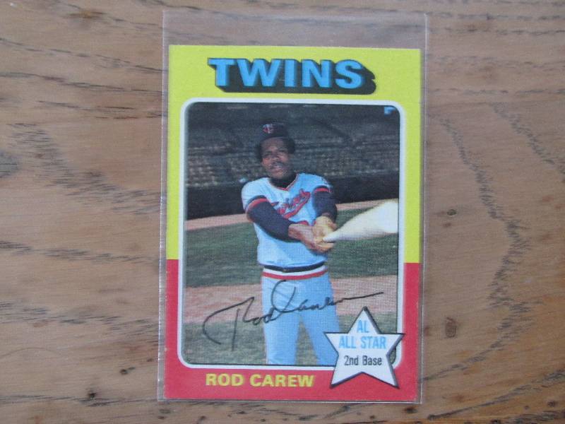1975 Topps Rod Carew card...