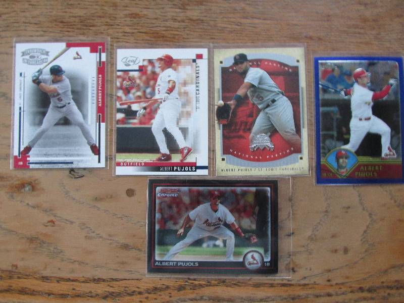5 Albert Pujols cards...