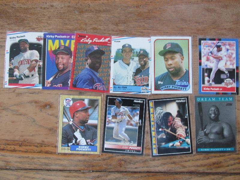 10 Kirby Puckett cards...