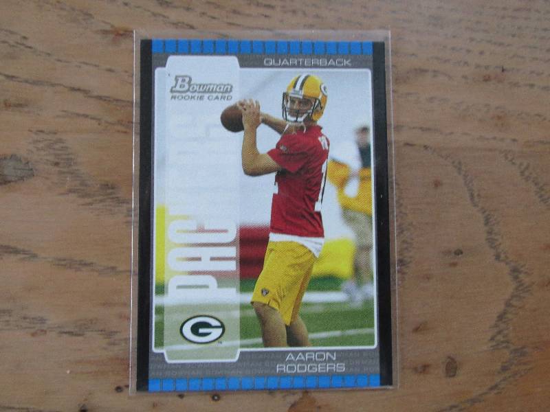 2005 Bowman Aaron Rodgers rookie ca...