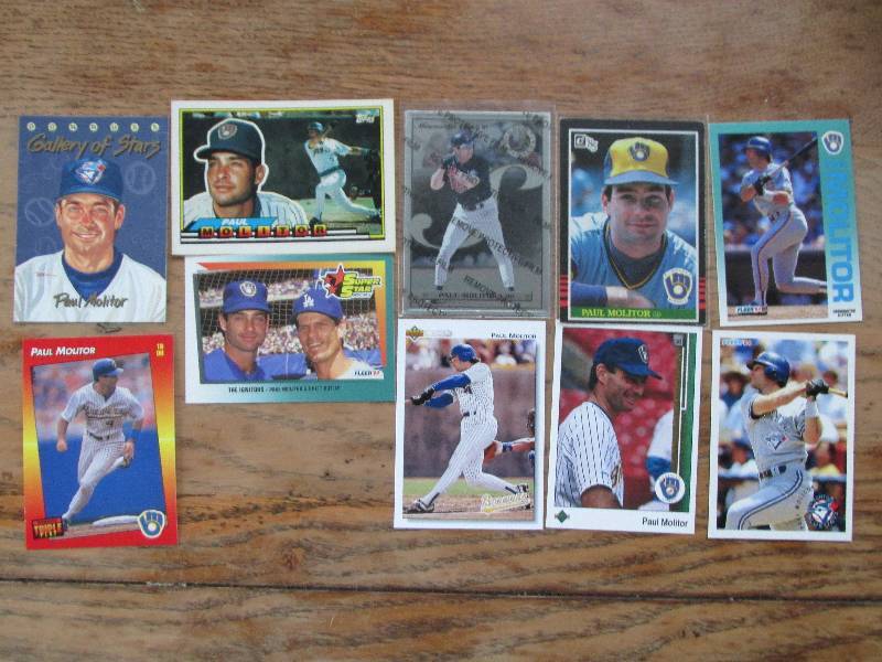 10 Paul Molitor cards...