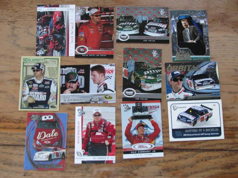 12 Dale Earnhardt Jr. NASCAR cards...