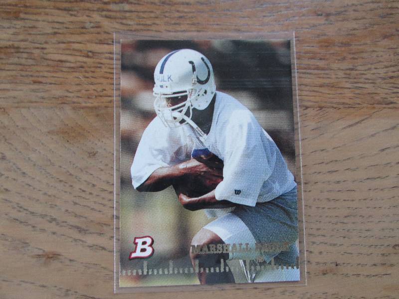 1994 Bowman Marshall Faulk rookie c...