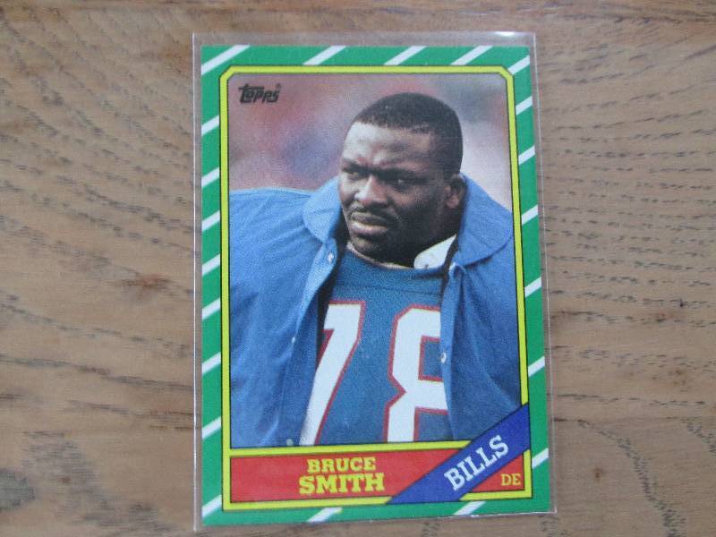 1986 Topps Bruce Smith rookie card...