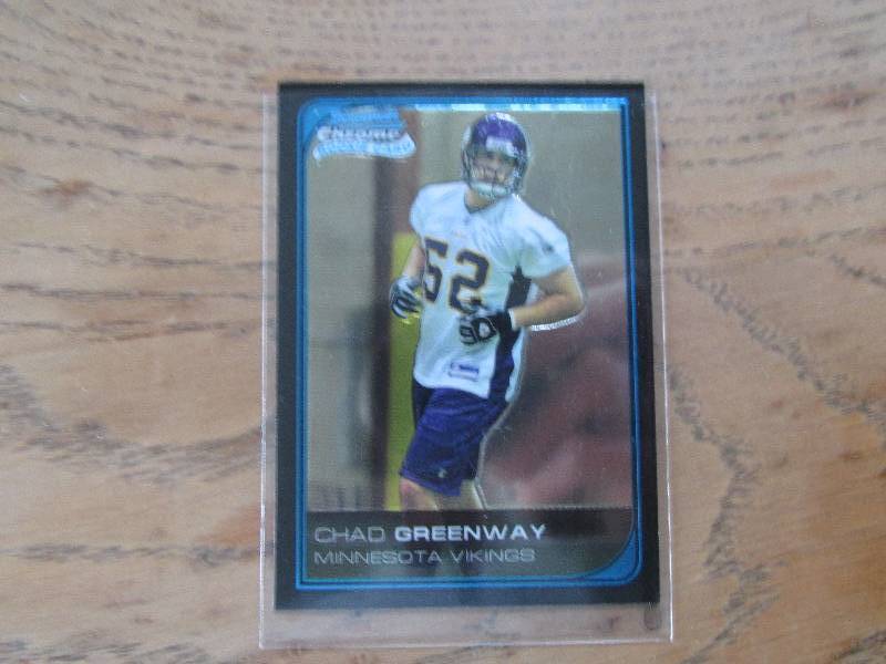 2006 Bowman chrome Chad Greenway ro...