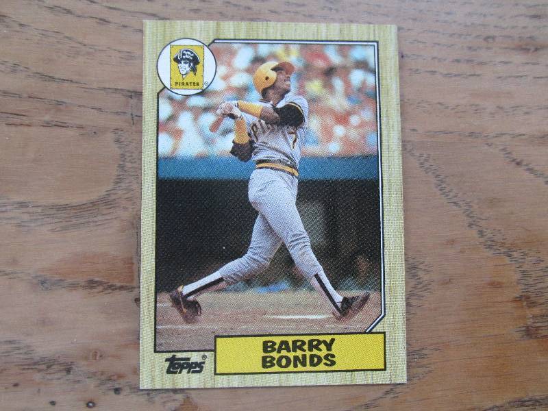 1987 Topps Barry Bonds rookie card...