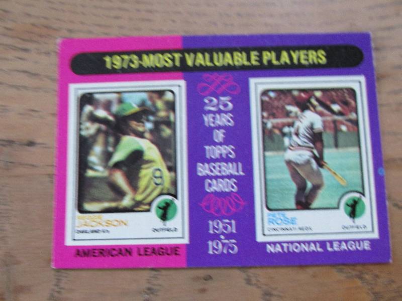 1975 Topps Pete Rose and Reggie Jac...