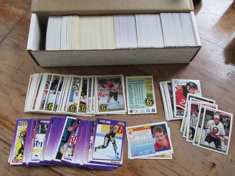 Box of 1991 - 1993 Score and OPC Pr...