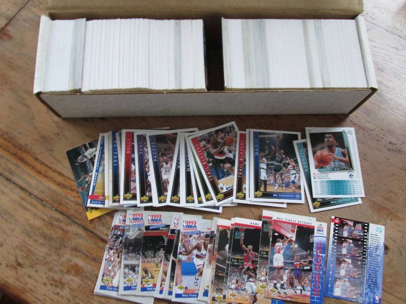 Box of 1993 - 1994 Upper Deck baske...