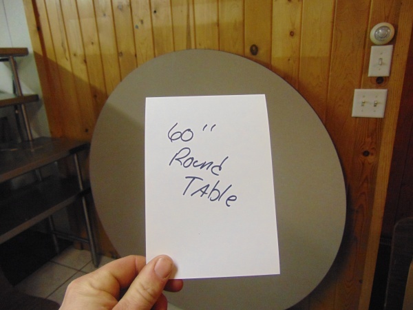 60 Round Table With Folding Legs