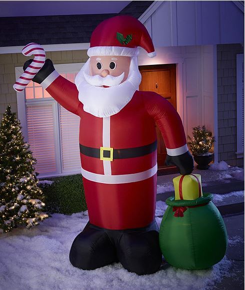 alcove 12 Lighted Inflatable Santa