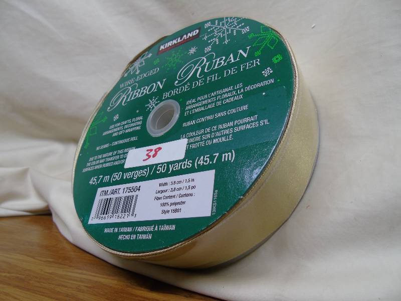 Kirkland Signature Wire-Edged Ribbons - Gold