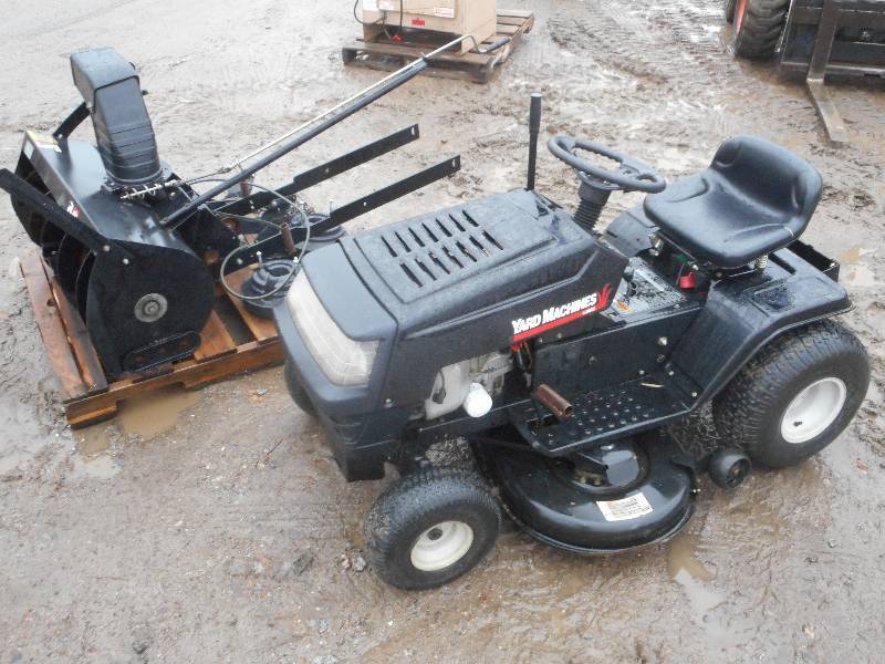 lot 6 image: Yard Machines Lawn Tractor & Snowbl...