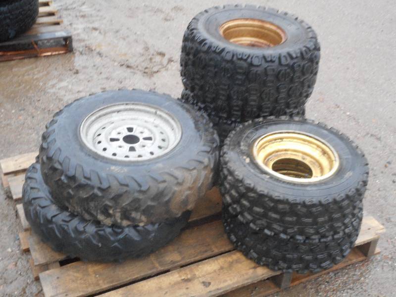 lot 11 image: Pallet Of ATV Wheels & Tires (2) A...
