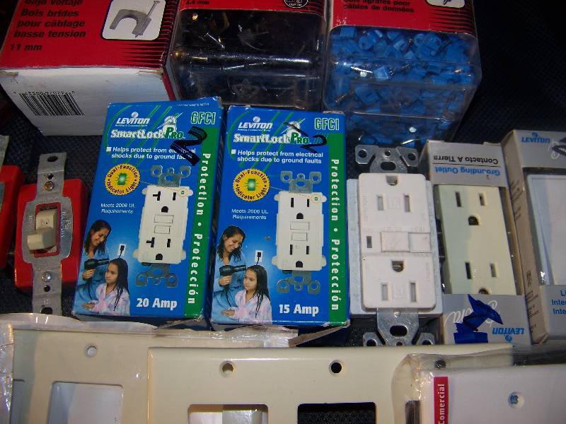 lot of electrical, gfis NEW