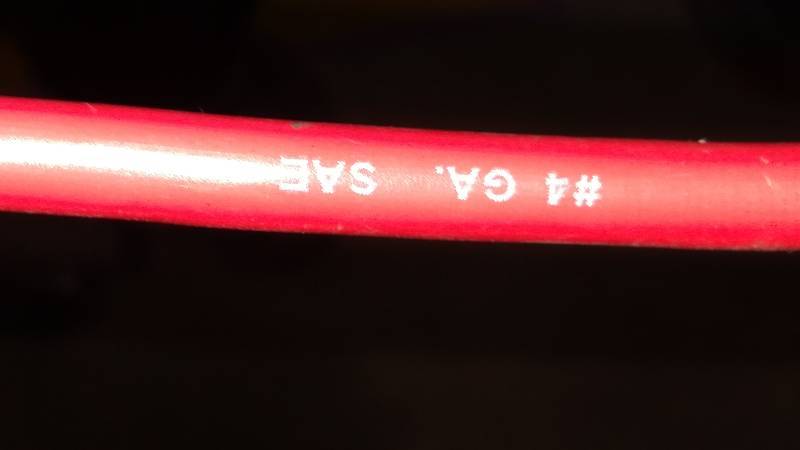 4ga. Battery Wires