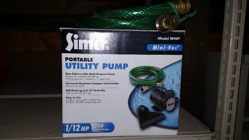 Utility Pump- NEW