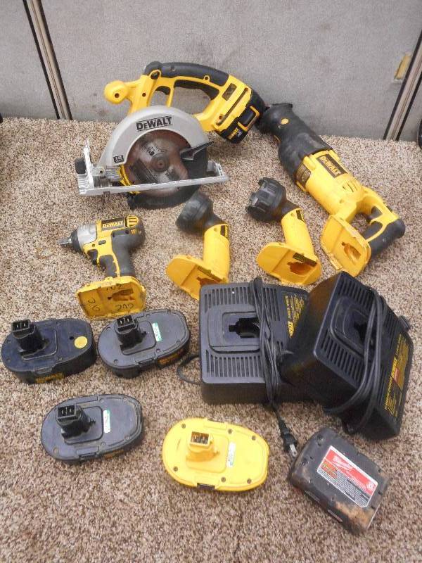 Lot Of DeWalt Cordless Power Tools,...