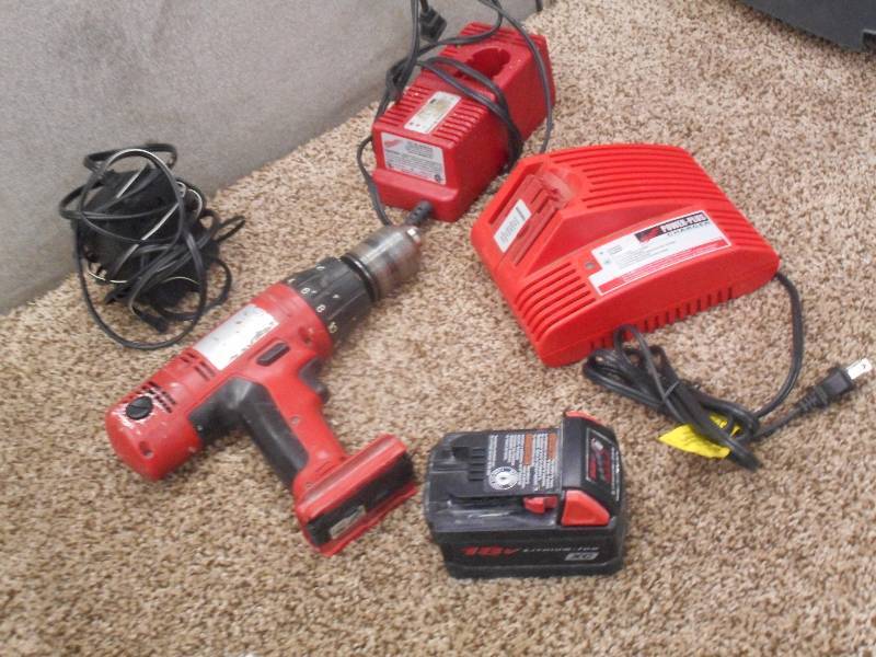 Lot Of Milwaukee Cordless Tools, Ba...