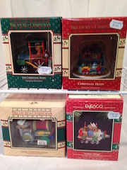 Enesco Train Themed Ornaments