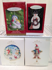 Hallmark Snowmen Themed Ornaments IV