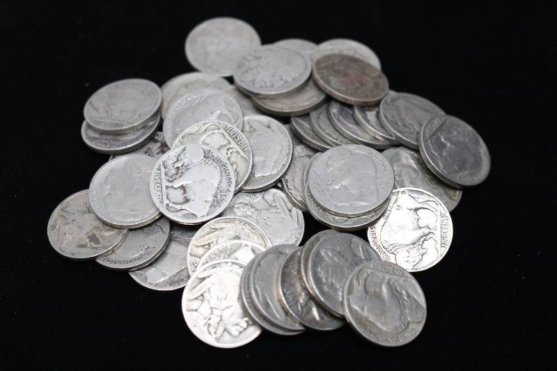 Lot of (50) Various Date  Buffalo Nickels