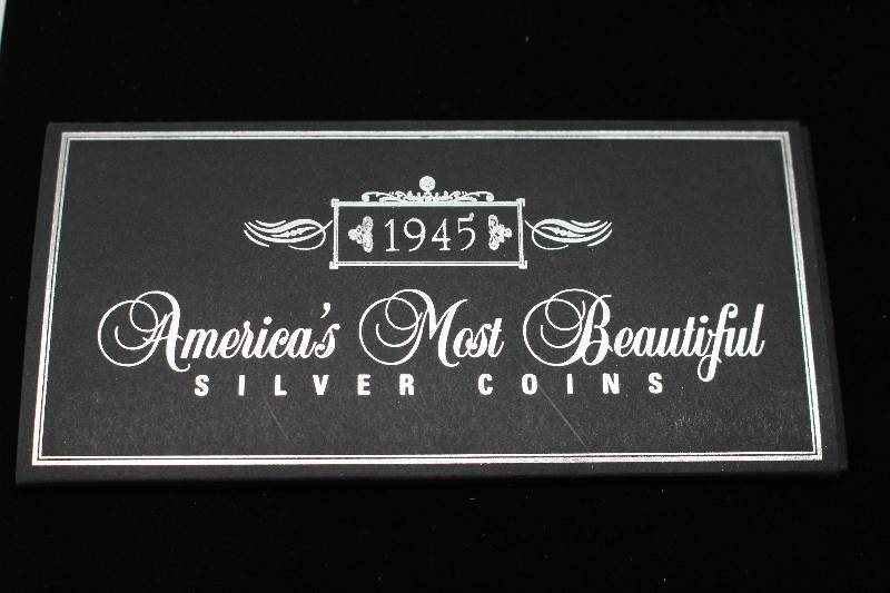 1945 Walking Liberty Half Dollar and Mercury Dime - Americas Most Beautiful Silver Coin Set