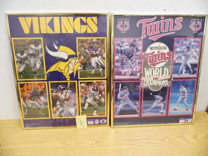Minnesota Twins - Vikings Framed Pictures