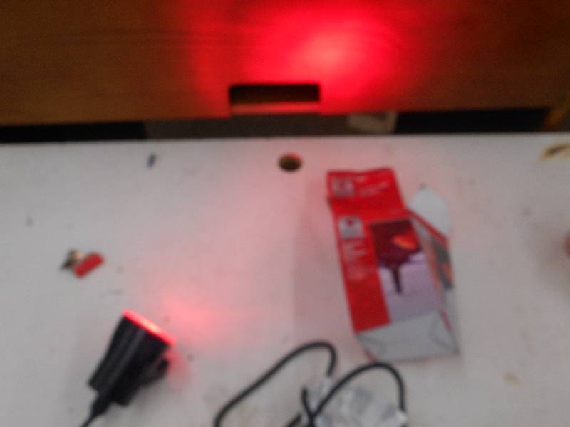 HOME ACCENTS HOLIDA OUTDOOR LED RED SPOTLIGHT
