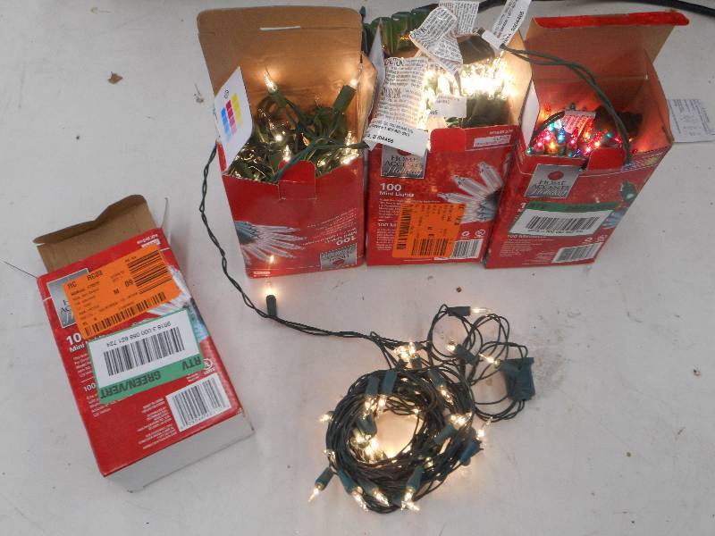 4 BOXES OF CHRISTMAS LIGHTS