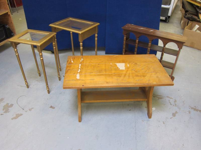 Tables and Hanging Display