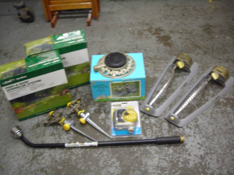 Large Lot Of Sprinklers & Garden Sprayers