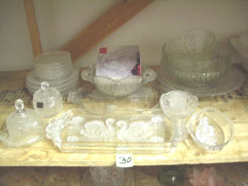 Large Lot Of Crystal & Cut Glass