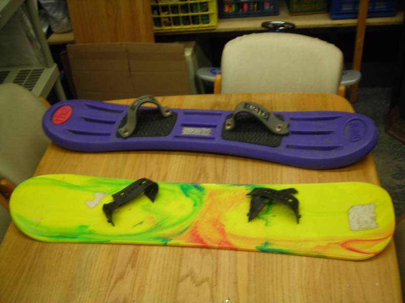 2- Plastic Snow Boards