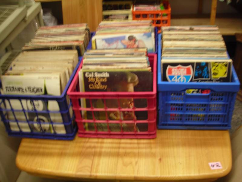 Large Lot Of Record Albums