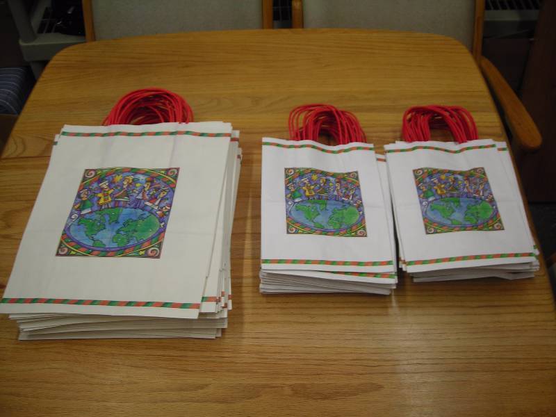 Lot Of New Gift Bags (30 Small & 19 Large World Theme)