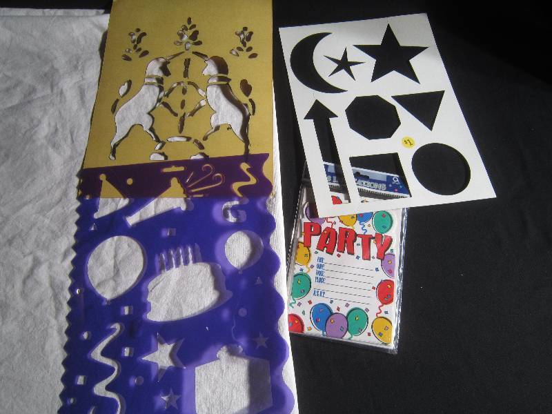 Stencils & Party Invitations