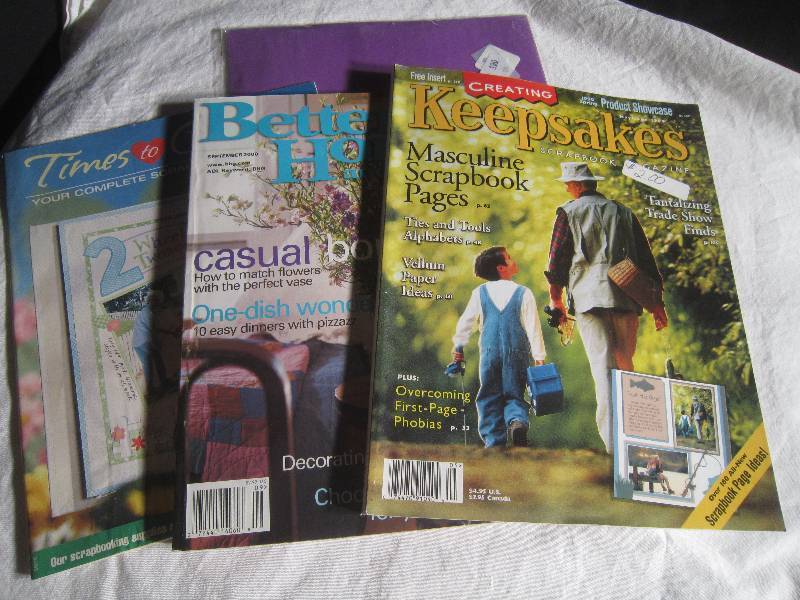 NEW Colored Paper, 1 Keepsake Magazine, 1 Times Cherish, 1 Better Homes