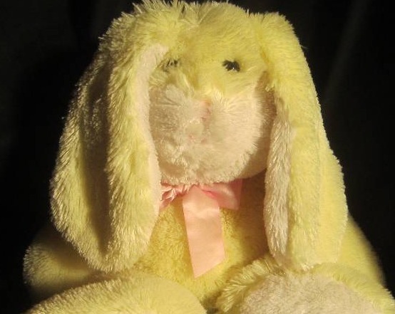 lot 3 image: Yellow Stuffed Bunny Approx 28