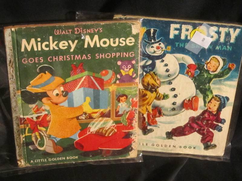Little Reader Golden Books Vintage - Frosty & Mickey Mouse
